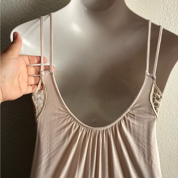 Free People Cream Star Lace  Dress with Bead Details S - Picture 8 of 16